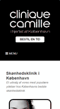 Mobile Screenshot of cliniquecamille.dk