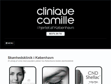 Tablet Screenshot of cliniquecamille.dk